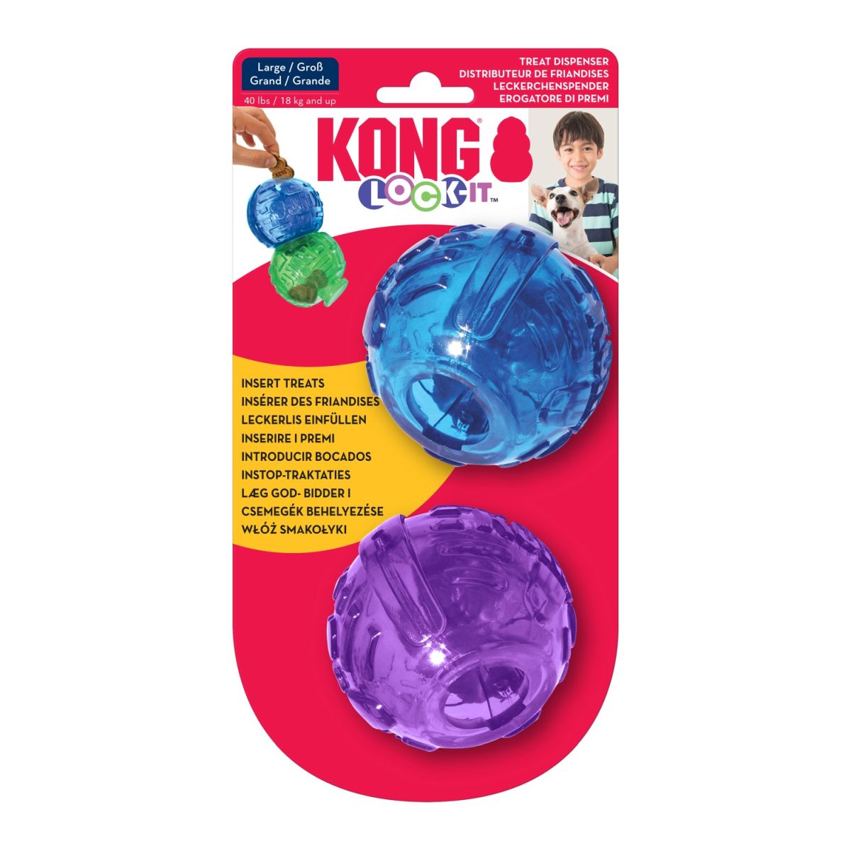 Μπάλες KONG Lock - It Balls Large - Image 2