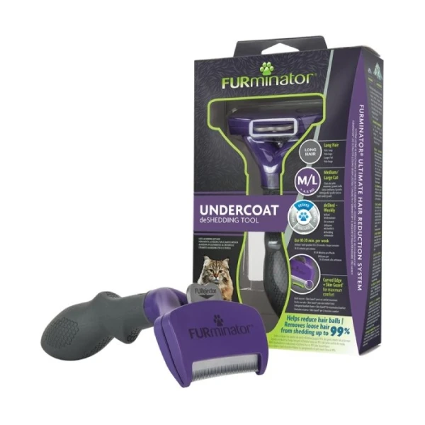 Furminator Βούρτσα Για Μακρύτριχες Γάτες M/L
