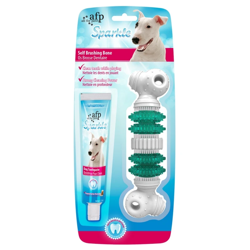 Afp Sparkle Dental Bone Παιχνίδι Οδοντικής Φροντίδας & Οδοντόκρεμα Σκύλου
